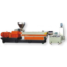 Water ring die face pelletizing extrusion line